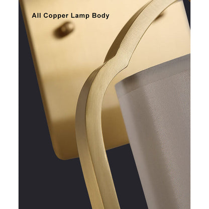 LumiGlow - Modernt 1-lamps vägglampa i tyg i kinesisk stil