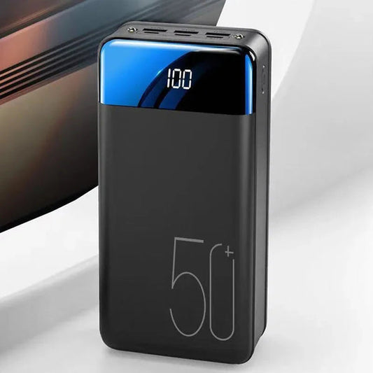 Carvallo Powerbank 100.000 mAh | Ultra-snabb laddning | För laptop, surfplatta & smartphone | Kompakt & extremt kraftfull