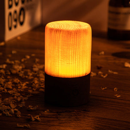 Houthart - Trådlampa med Ackumulator och Touch Control