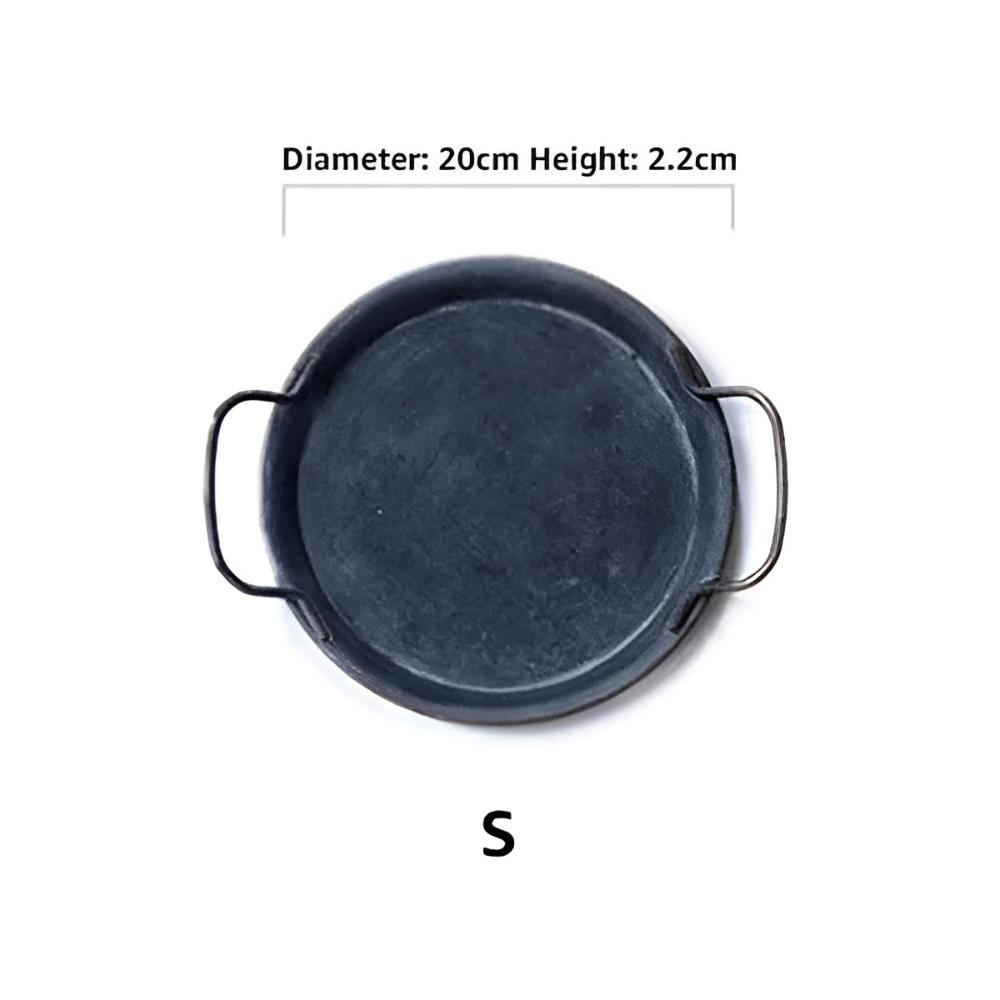 Retro Rund Metall Middagsserveringsbrickor