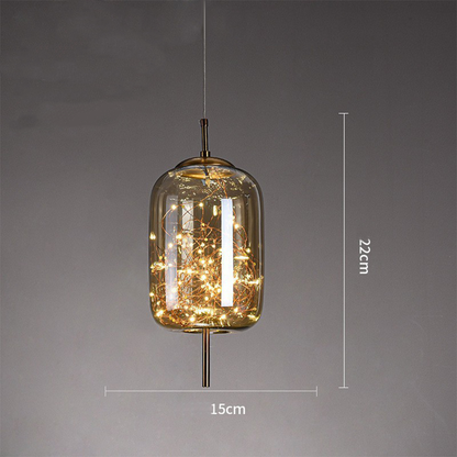 Kristallaccentuerad LED-taklampa – Kontemporär stil