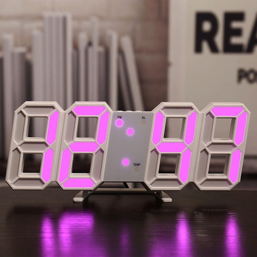 LED-Digital Väckarklocka - Temperatur och Alarm