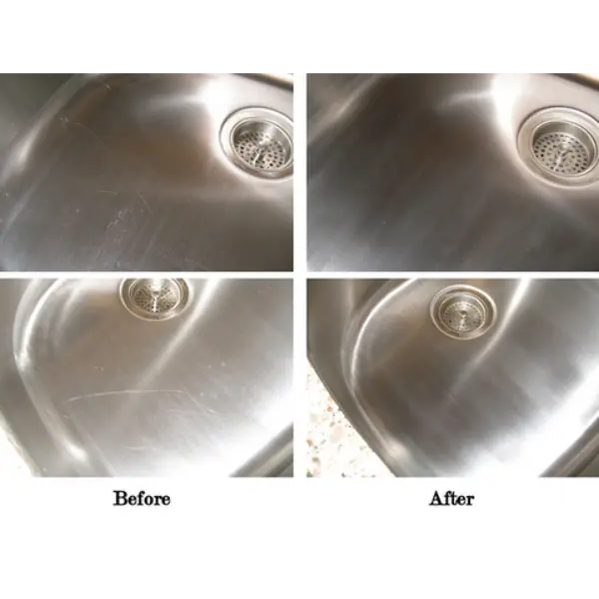 Metallputsmedel för rost- och repborttagning