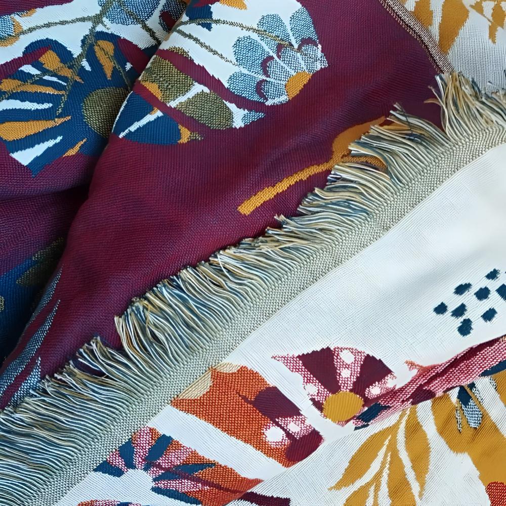 Vändbar Trädgårdsblomma Badhandduk