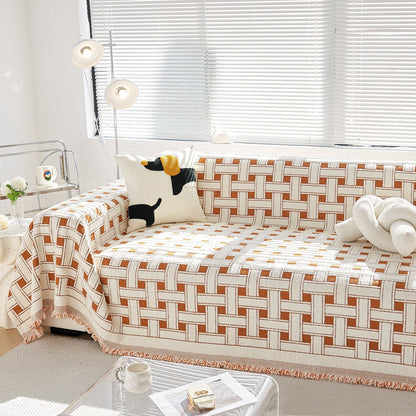 Mysig vinter crosshatch stil soffa skydd - Modern, stilren och hållbar soffa skydd