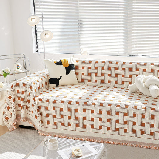 Mysig vinter crosshatch stil soffa skydd - Modern, stilren och hållbar soffa skydd