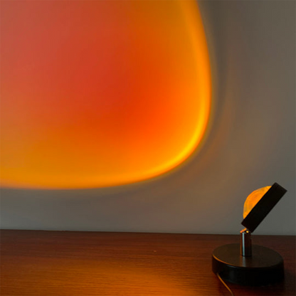 GlowBright - Retro solnedgång bordslampa