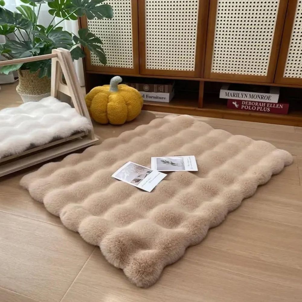 Lyxiga faux fur husdjurmattor