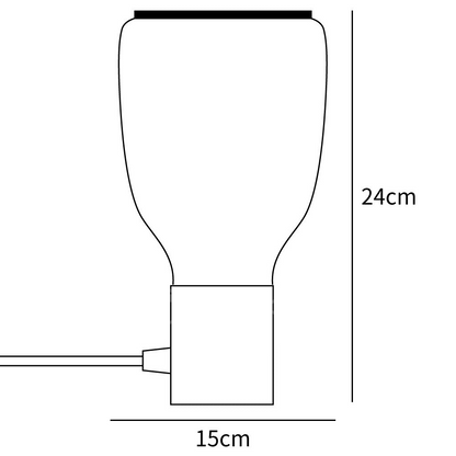 Modern Färgglad Flaska Formad Bordslampa