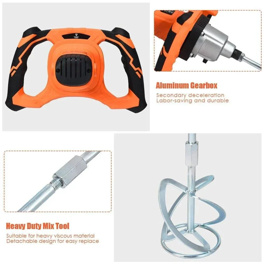 1400W Elektrisk Betongcementblandare