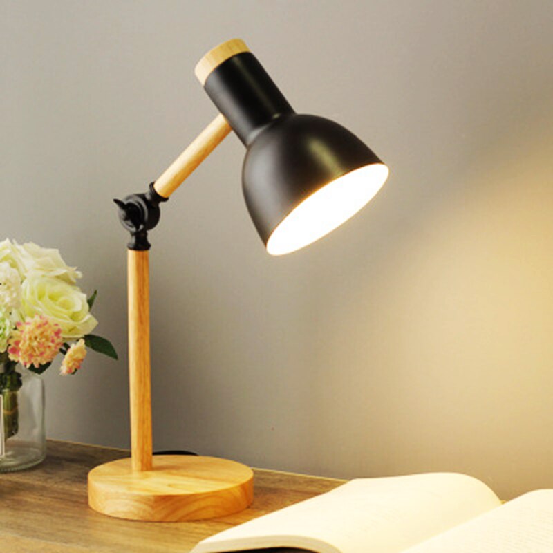 Trä LED Arbetsbords Lampa