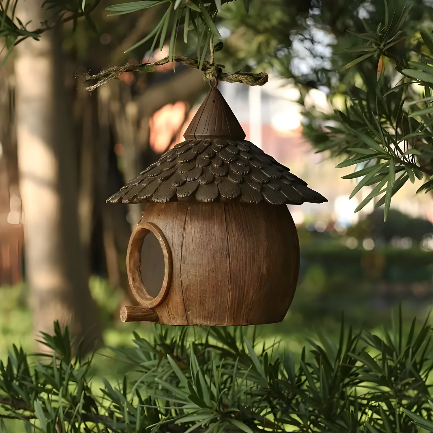 FeatherHaven Nest - Kreativt Hängande Fågelbo