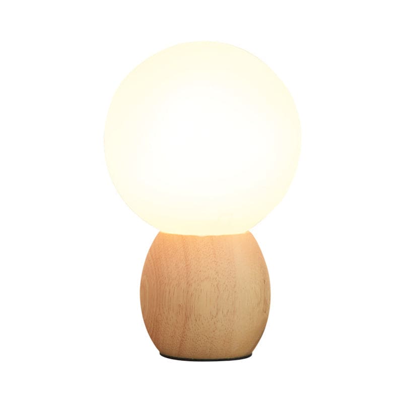 LumiOrb - Orbs Nattduksbordslampa med Träfot