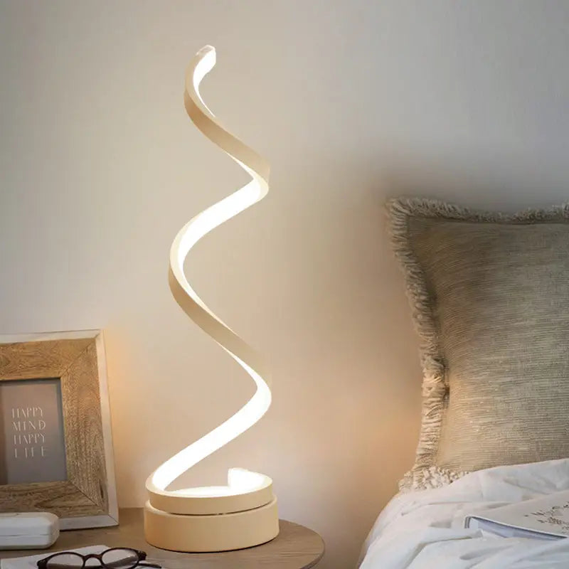 ÉclatSpiralé - Modern Spiral Design LED Table Lamp