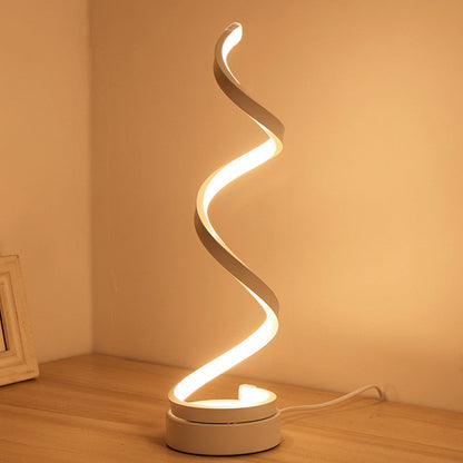 SpiraLicht - Modern Bordslampa med LED-Spiraldesign