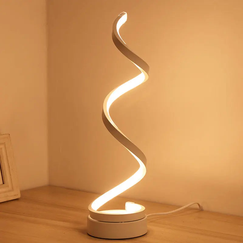 ÉclatSpiralé - Modern Spiral Design LED Table Lamp