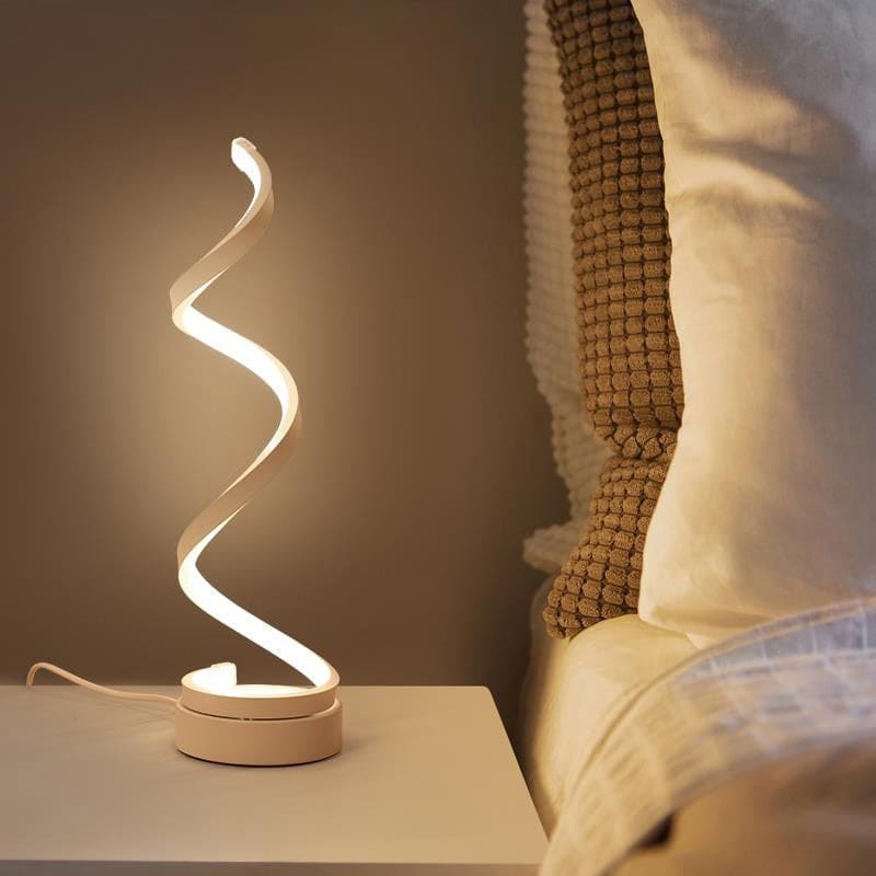 SpiraLicht - Modern Bordslampa med LED-Spiraldesign