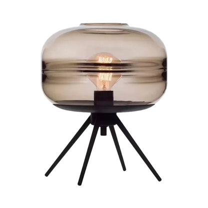 GlassLuxe – Modern fyrbent bordslampa med stilren design