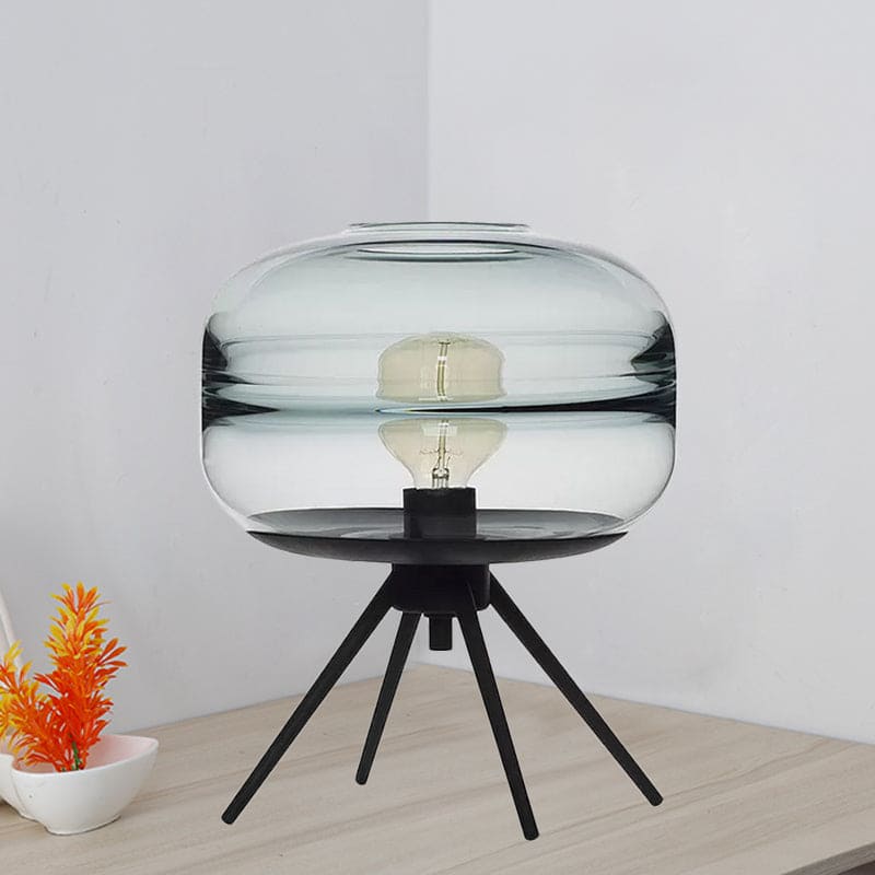 GlassLuxe – Modern fyrbent bordslampa med stilren design