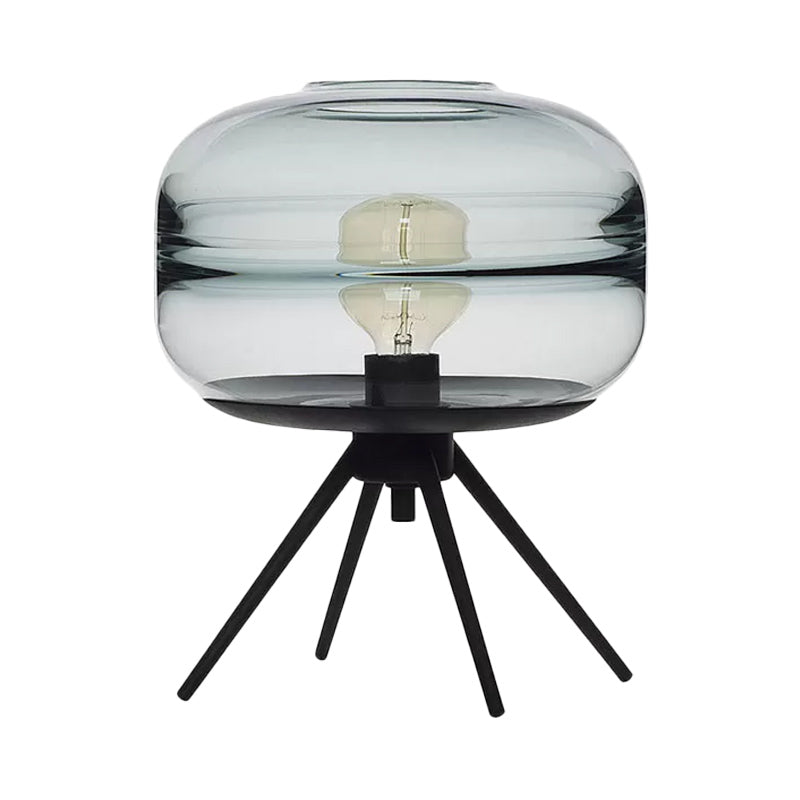 GlassLuxe – Modern fyrbent bordslampa med stilren design
