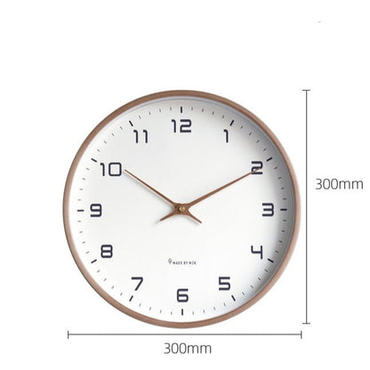 Minimalistisk Analog Väggdekoration i Trä för Hemmet