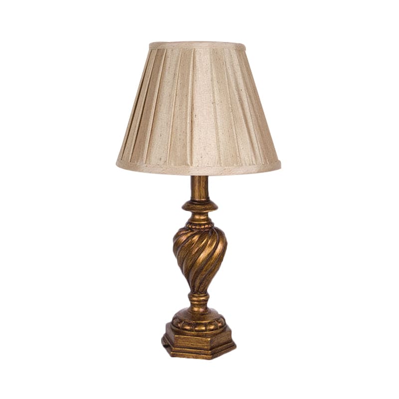 LuminoDesign - Modern Sänglampa med Harbasis och Plisserad Skärm