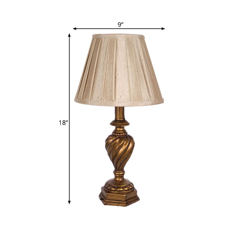 LuminoDesign - Modern Sänglampa med Harbasis och Plisserad Skärm