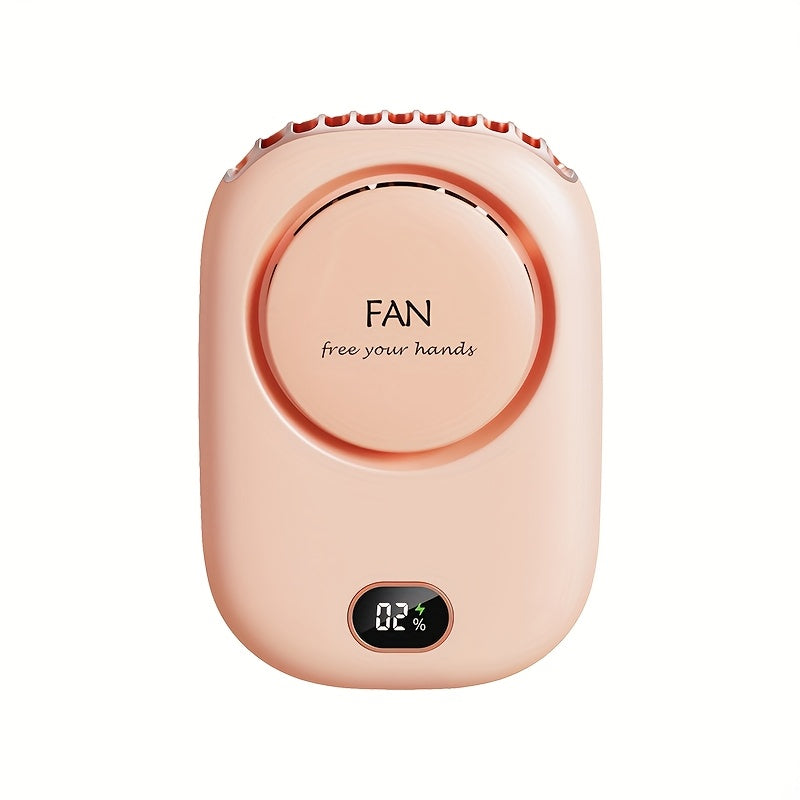 Carvallo Nackventilator BreezyLoop | USB-laddning | 3 hastigheter | 2000 mAh batteri | Handsfree-kylning