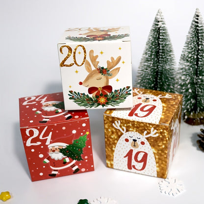 Presentlådor Jul Adventskalender Set