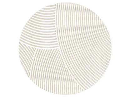 FormaLuna Matta | Rund matta med modernt geometriskt mönster