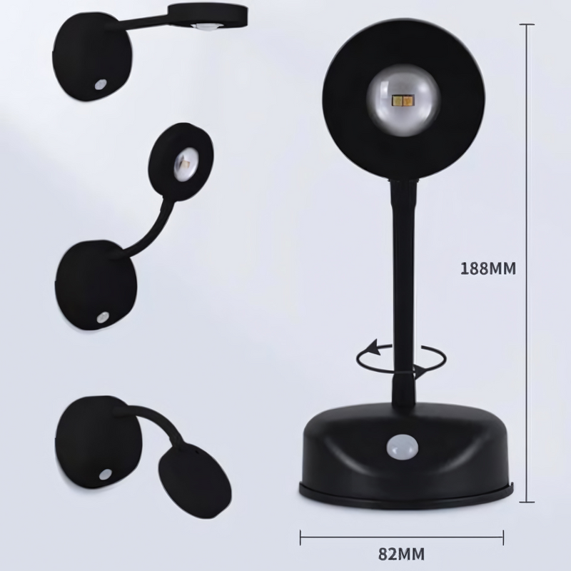 Trådlös LED-spot med rörelse sensor