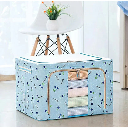 Carvallo - Fällbar förvaringslåda med metallram och fönster