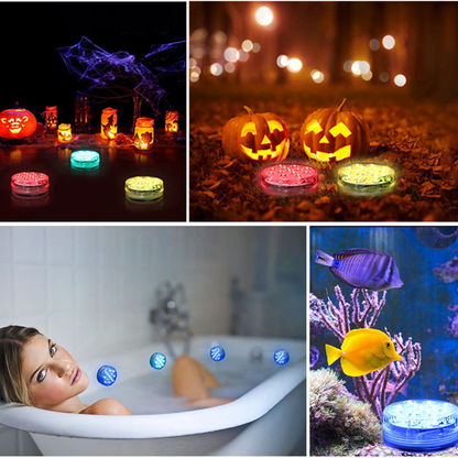 Underwater LED-lampa med fjärrkontroll – RGB flerfärgad poolbelysning för badrum och dammar