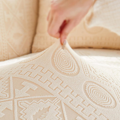 Bohemian Jacquard Stretch Heltäckande Anti-Slip Sofföverdrag