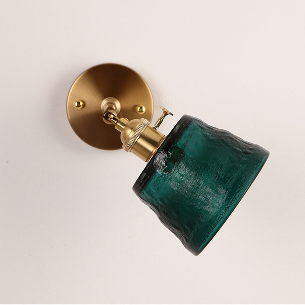 Modern Glas Vägglampa | Enkel Glödlampa | Metall Väggljus | 7.8 x 7.5 tum | Brick by Brick