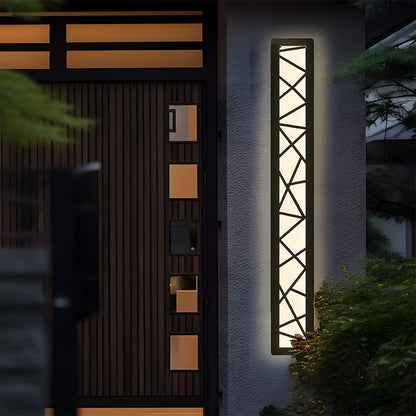 Utomhus Vattentät Vägglampa | 15.7–59 x 3.1 in | LED IP65 Lång Järn &amp; Akryl Exteriör Armatur | Brick by Brick