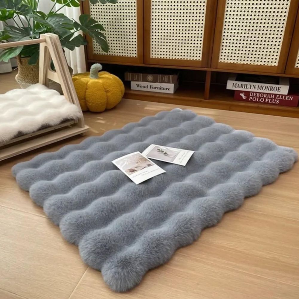 Lyxiga faux fur husdjurmattor
