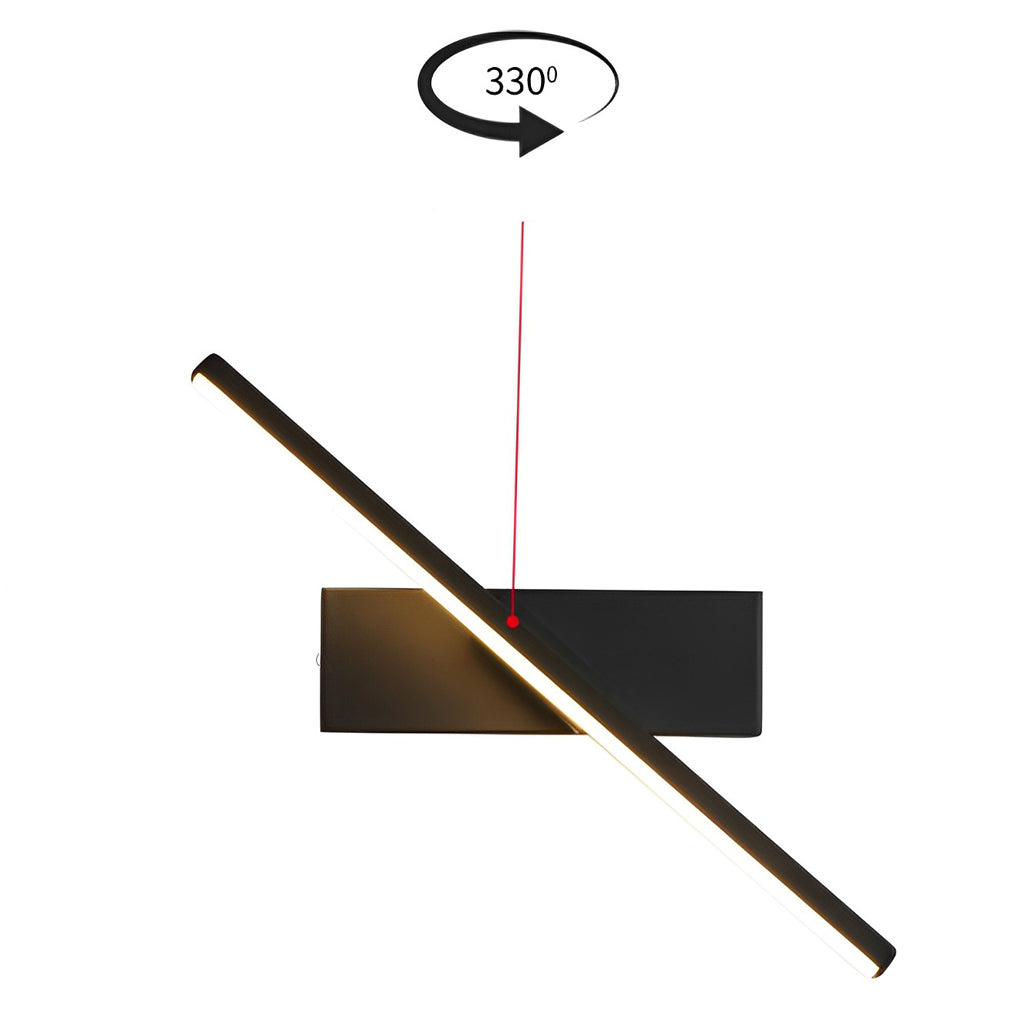 Roterbar LED-strippmodern vägglampa väggsconcel belysning