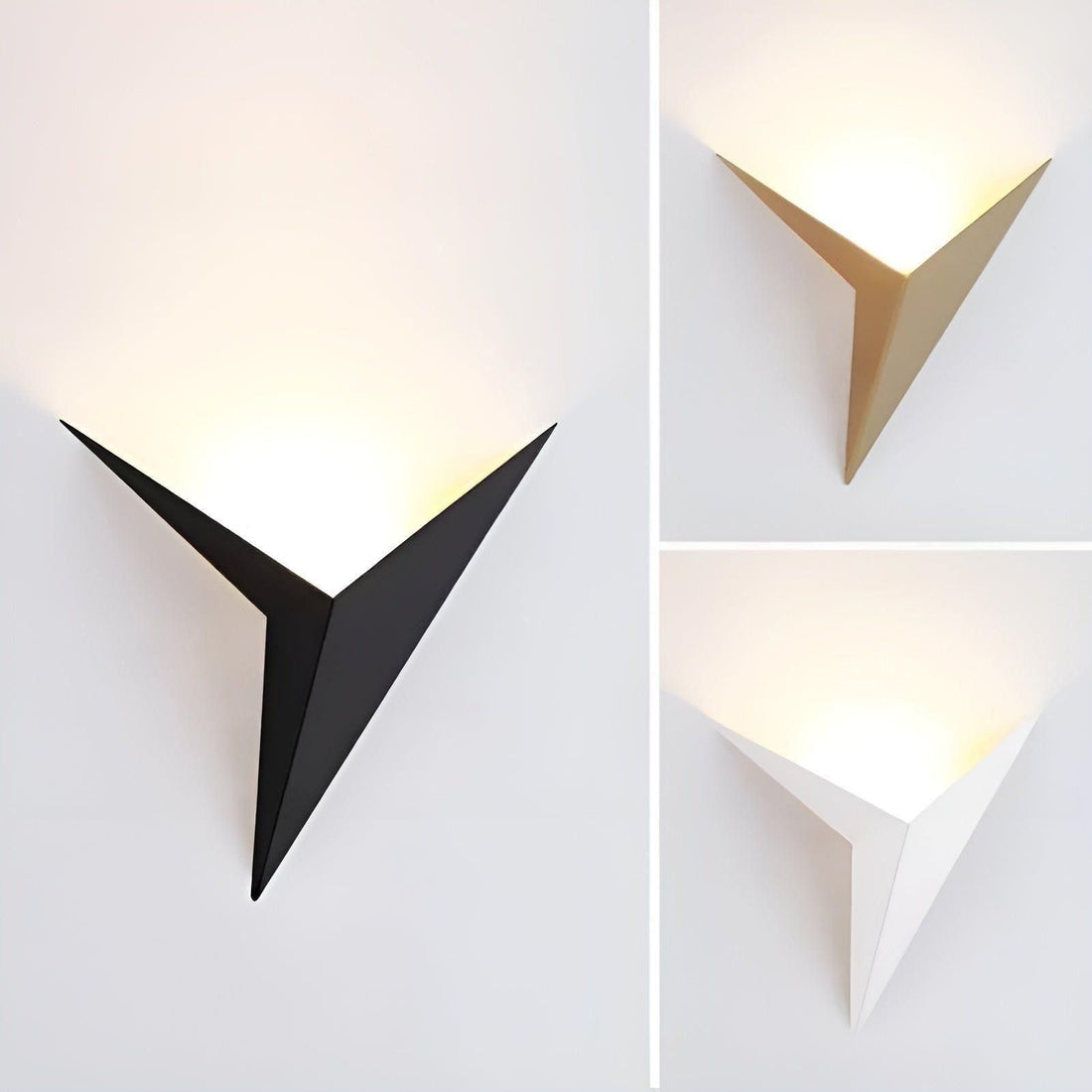 OrigamiGlow Light - Minimalistisk Origami Triangelformad LED Vägglampor