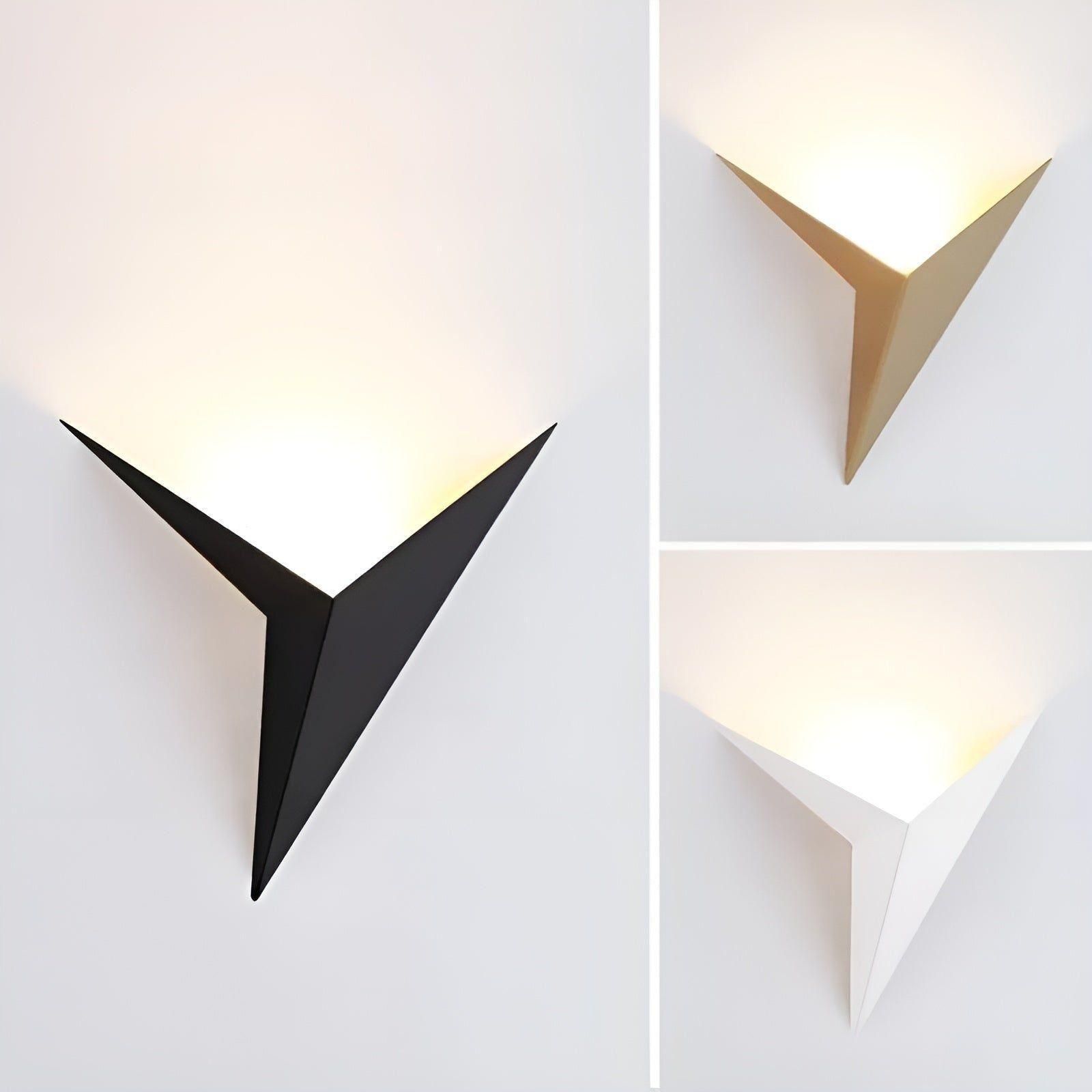 OrigamiGlow Light - Minimalistisk Origami Triangelformad LED Vägglampor