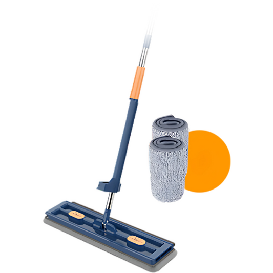 Golvmopp med mikrofiberpaddar och svängbart huvud