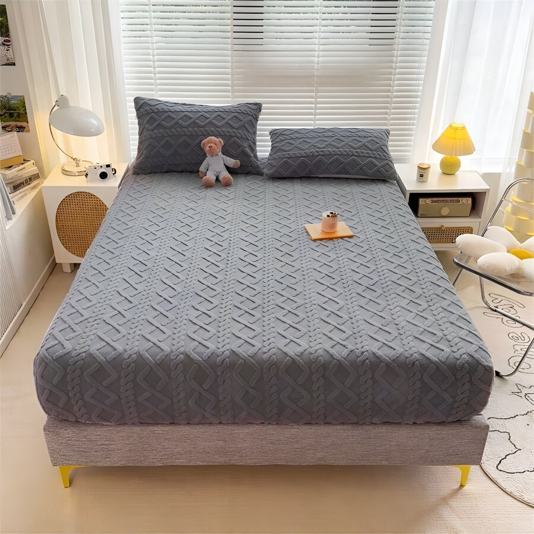 Premium Velvet Sherpa Sängset