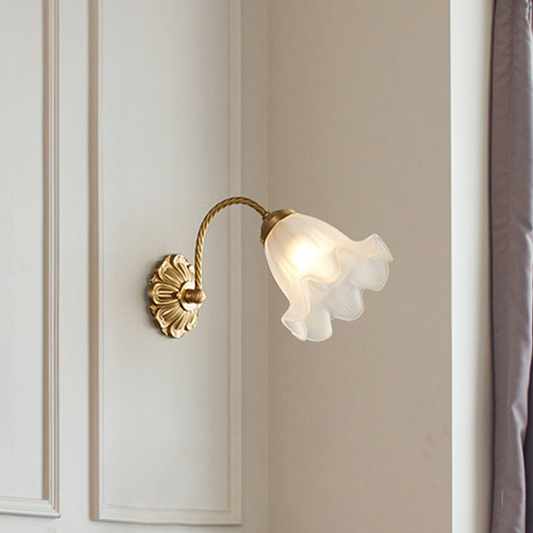 Fransk Vardagsrum Retro Glas Vägglampor