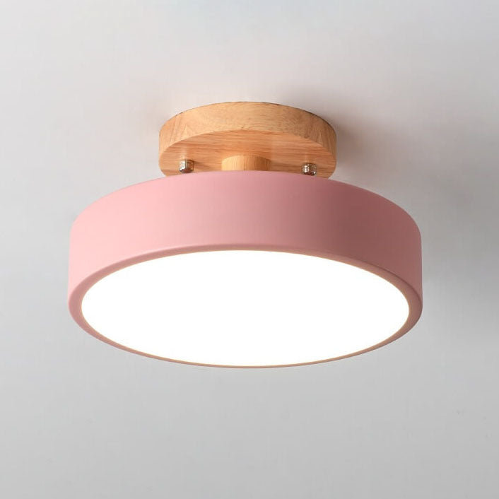 Skandinavisk Stil Rund LED Semi-Inbyggd Taklampa