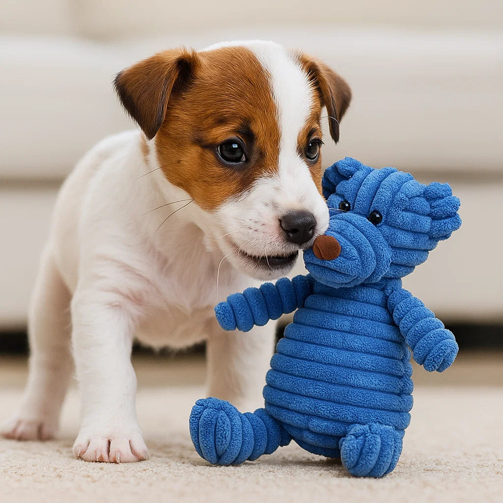 Hundleksak Pluffig Squeaky Tuggedyr