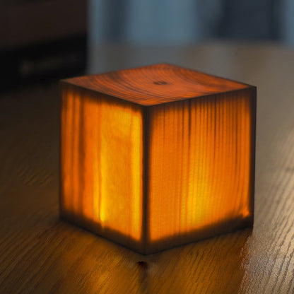 Houthart - Trådlampa med Ackumulator och Touch Control