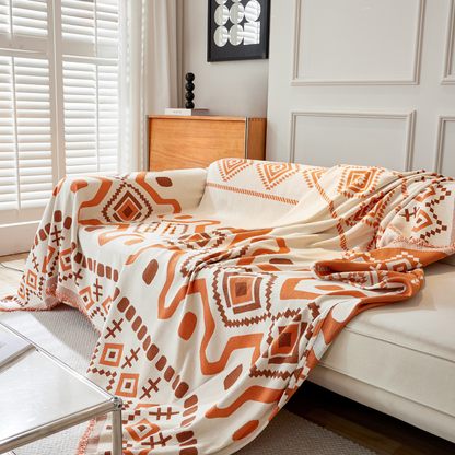 Geometrisk Boho Sofföverdrag - Modern, Stilig &amp; Hållbar Soffa Skydd