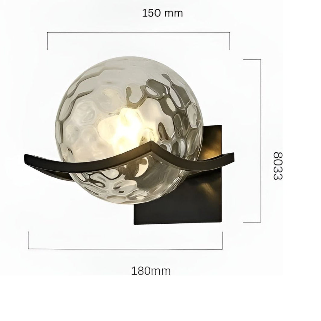 LED-vägglampa i glas – Modern, Dekorativ belysning