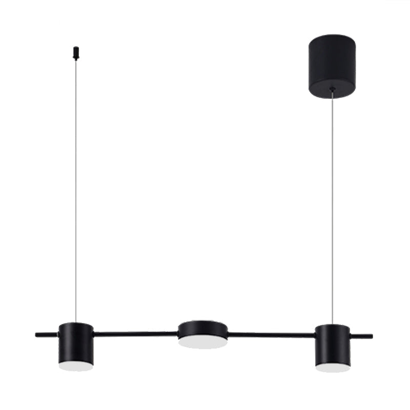 Trum Aluminium Hänglampa Eiland Modern Enkel 3/5-lamps Svart/Guld Taklampa i Varm/Vit Ljus