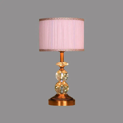 ÉclatCristal - Bordslampa med konform och sliperade kristallkulor